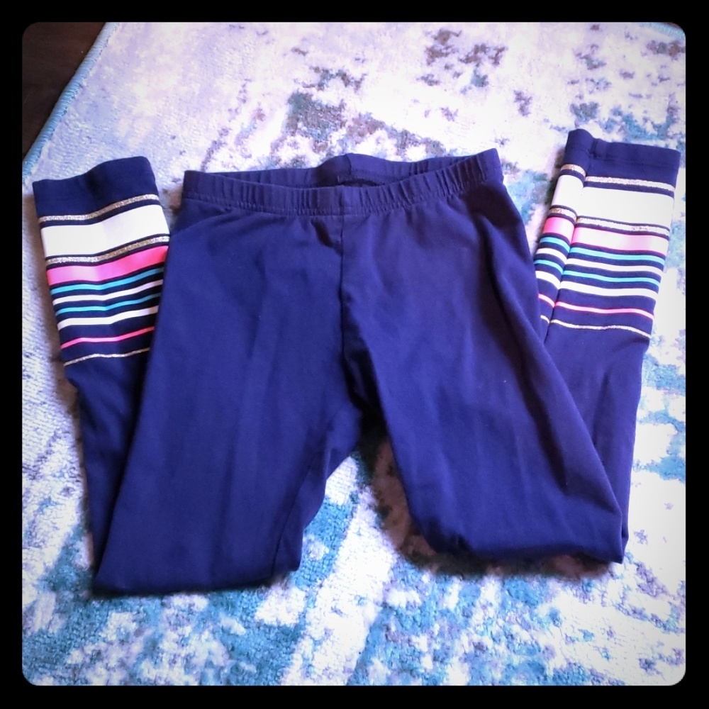 Jumping Beans Navy Striped Leggings